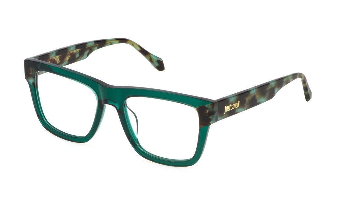 Occhiali da vista just cavalli vjc114v 0998 verde square masculino taglia 53mm - Vista principale