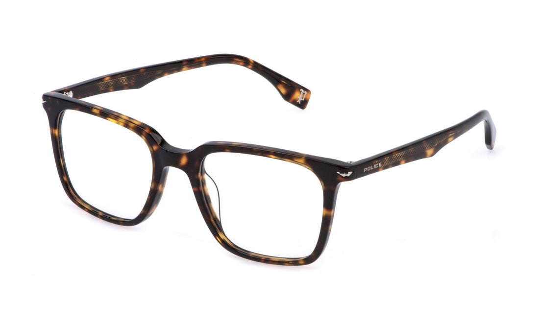 Gafas graduadas police vplg73e 06e4 havana square masculino talla 53mm - Vista principal