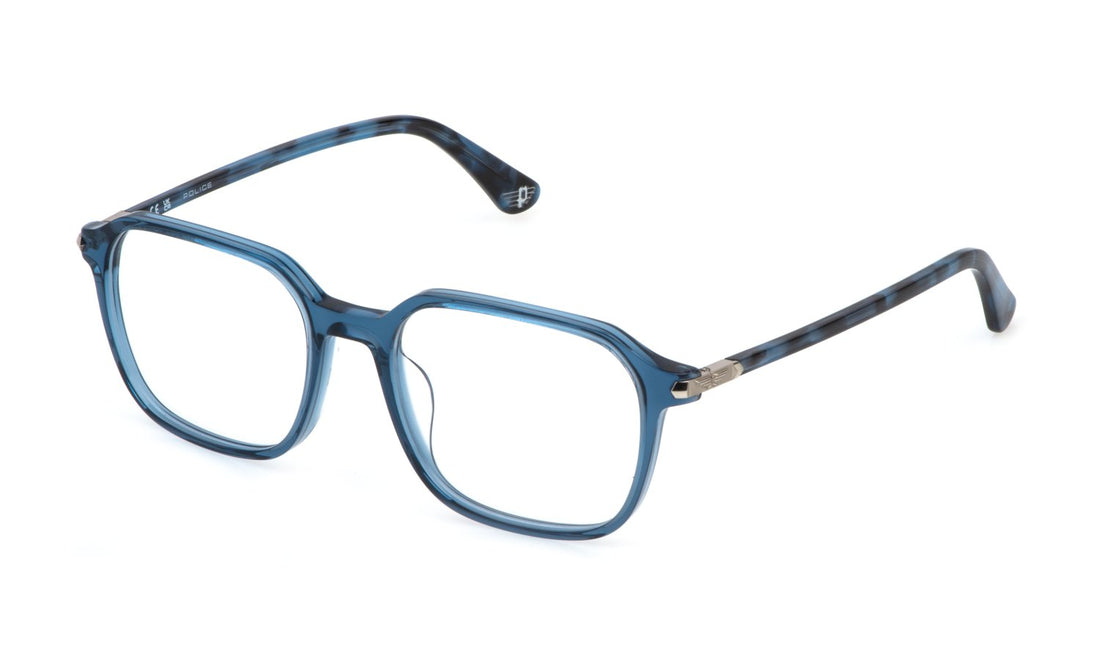 Prescription glasses police vplp13 0t31 azul square masculino size 51mm - Main view