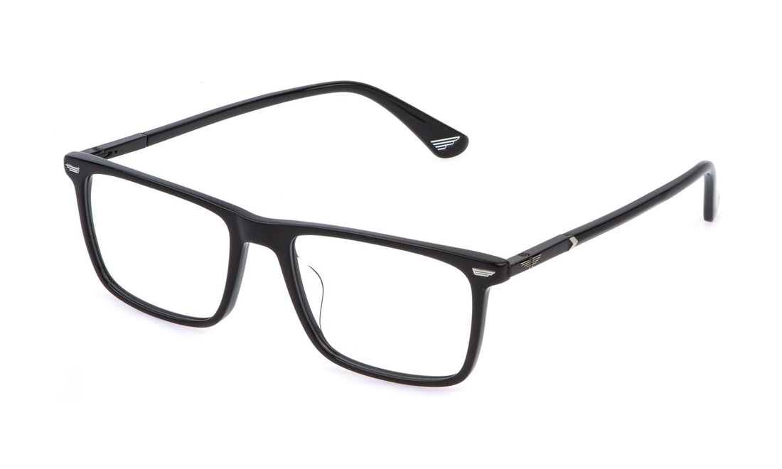 Óculos graduados police vplq68 0700 negro square masculino tamanho 52mm - Vista principal