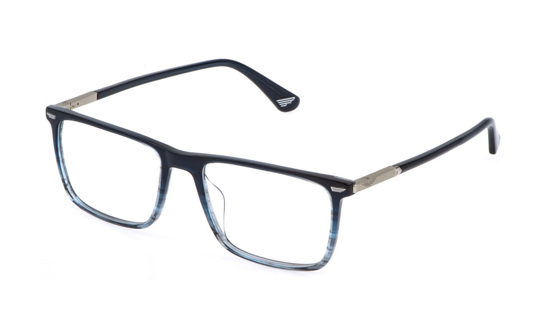 Óculos graduados police vplq68 0gbl azul square masculino tamanho 52mm - Vista principal