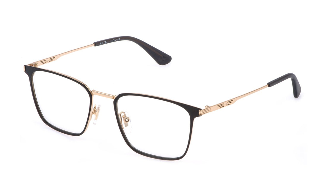 Óculos graduados police vplq70 0302 dorado square masculino tamanho 52mm - Vista principal