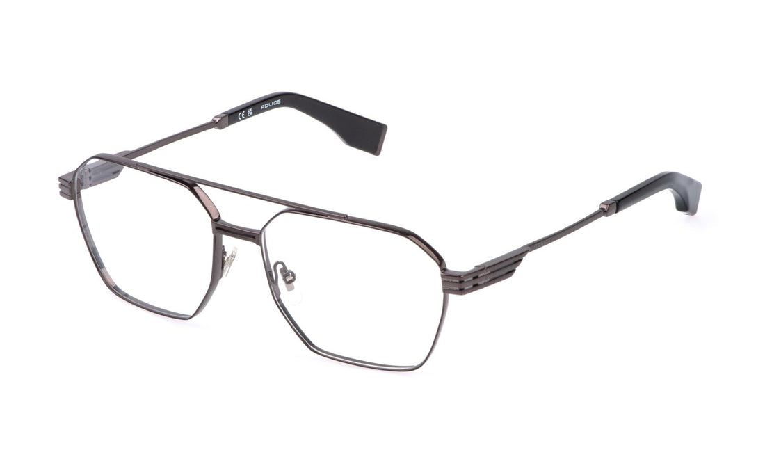 Prescription glasses police vplq76 0672 dorado square masculino size 58mm - Main view