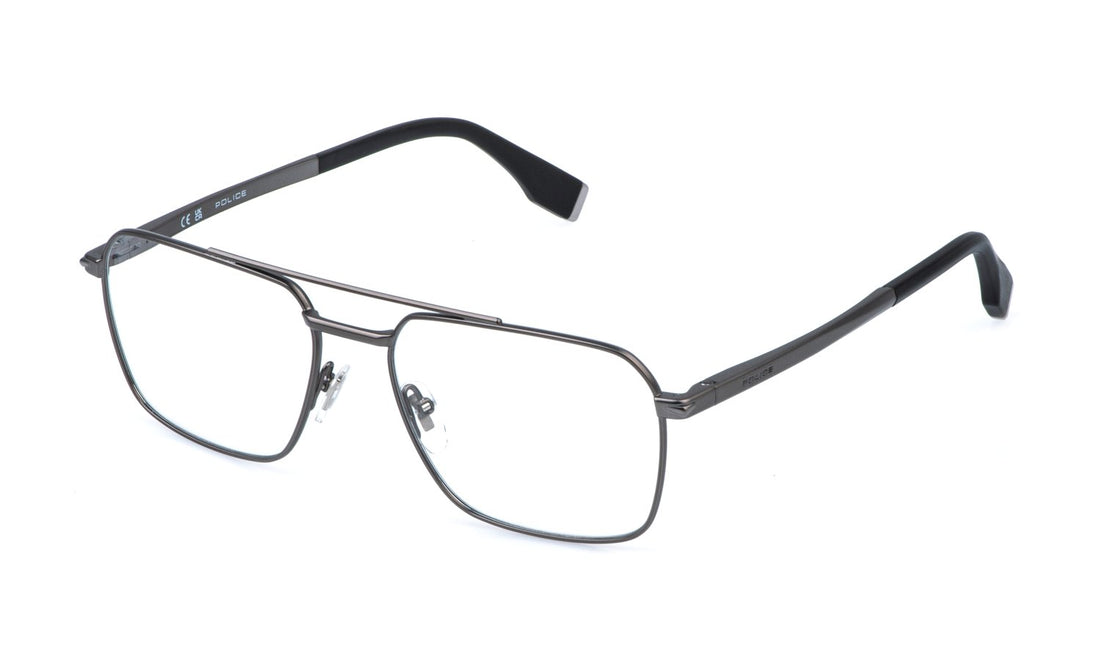 Occhiali da vista police vplr67 0613 plateado square masculino taglia 56mm - Vista principale
