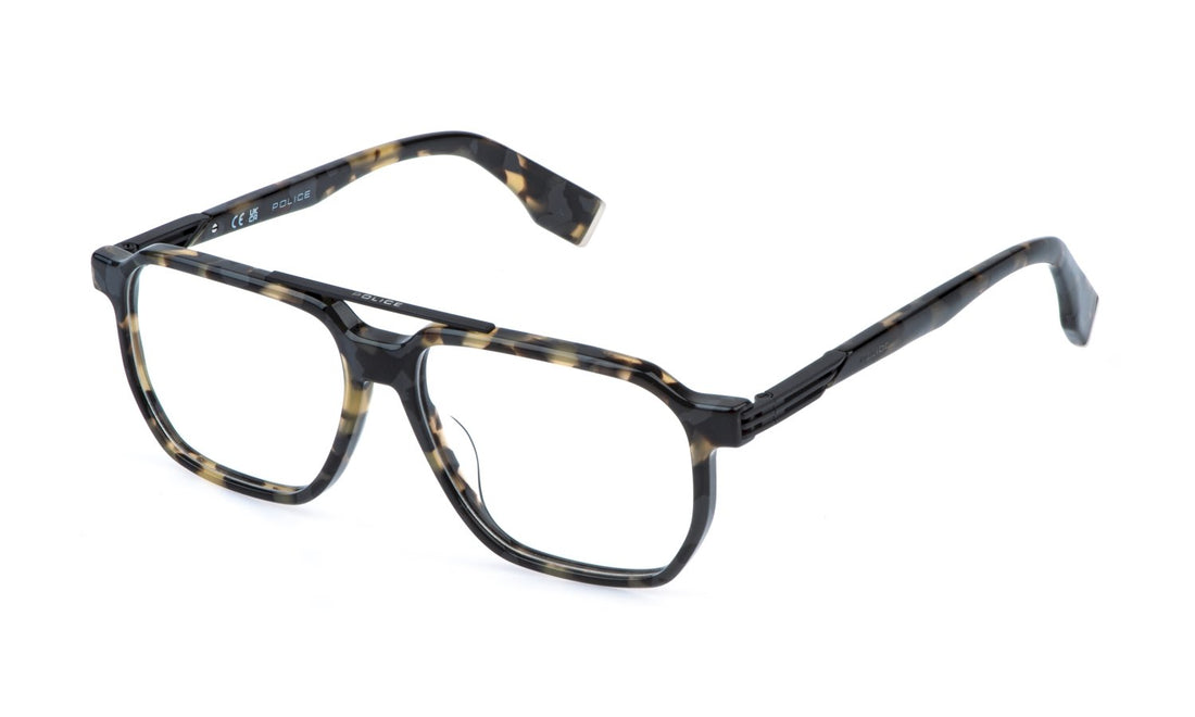 Occhiali da vista police vplr70 0793 havana geometric masculino taglia 55mm - Vista principale