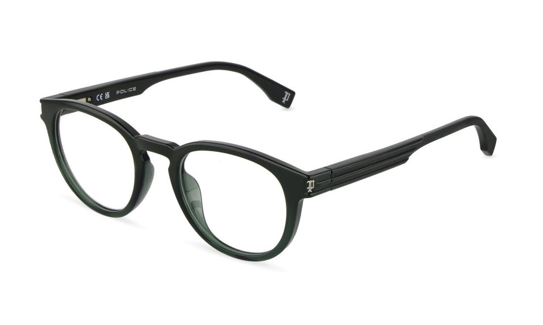 Óculos graduados police vplu54 06qd verde pantos masculino tamanho 49mm - Vista principal