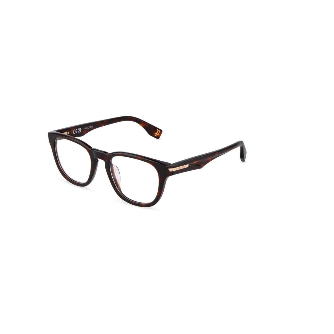 Occhiali da vista police vplu56 0722 havana square masculino taglia 50mm - Vista principale