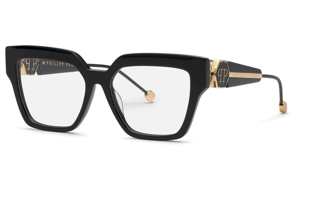 Gafas graduadas philipp plein vpp165s 0700 negro square femenino talla 55mm - Vista principal