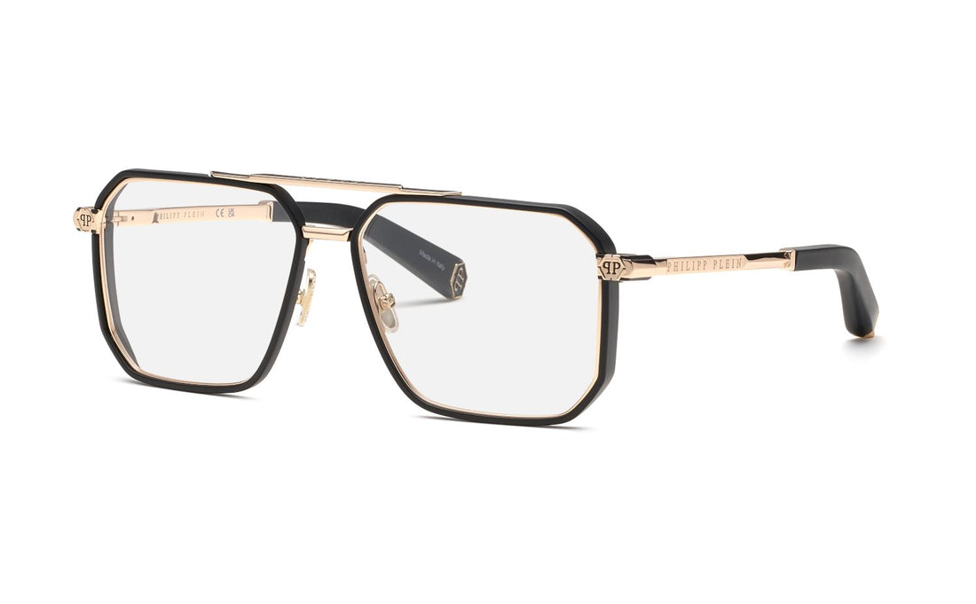 Brillen philipp plein vpp197m 0300 dorado geometric masculino größe 58mm - Hauptansicht