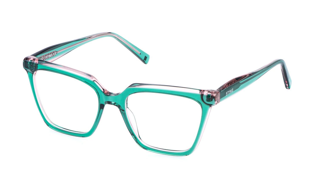 Occhiali da vista sting vsj749 03gs verde square infantil taglia 50mm - Vista principale