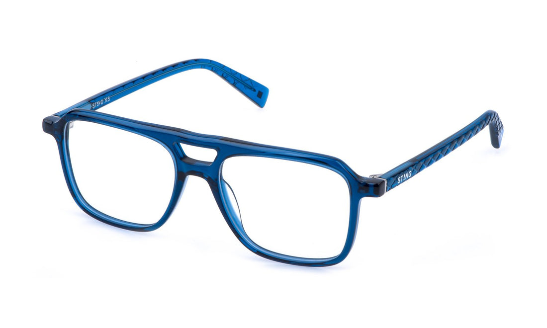 Occhiali da vista sting vsj754 06g5 azul geometric infantil taglia 50mm - Vista principale