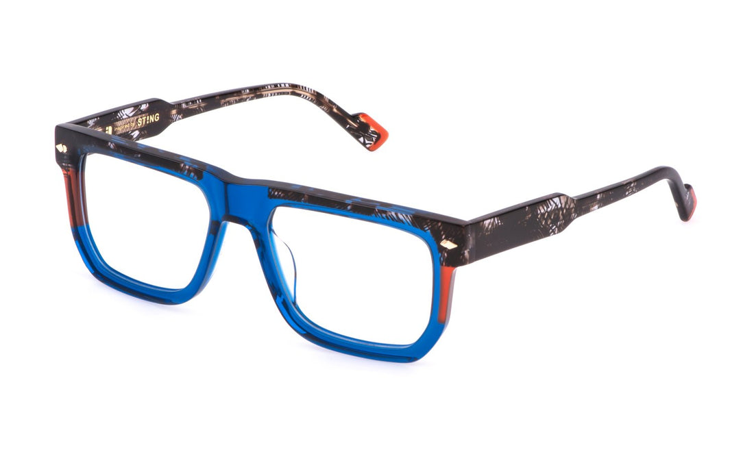 Occhiali da vista sting vst527v 0agq azul geometric masculino taglia 53mm - Vista principale
