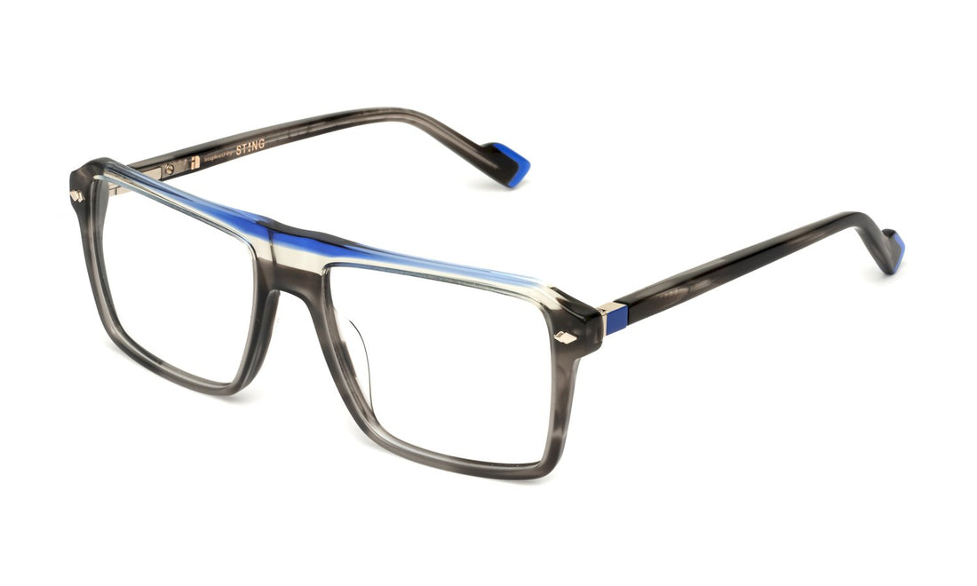 Occhiali da vista sting vst531 0712 gris square masculino taglia 55mm - Vista principale