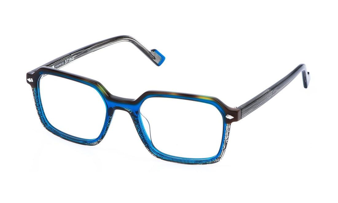 Occhiali da vista sting vst543 0w47 azul square masculino taglia 53mm - Vista principale