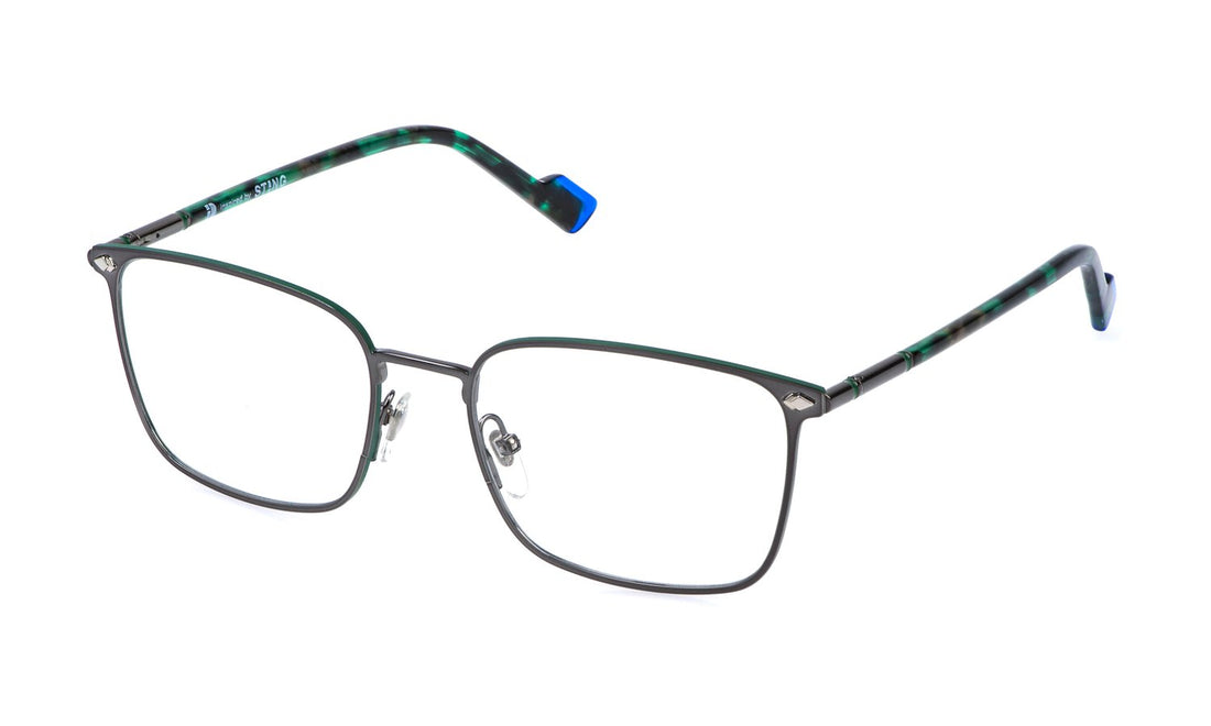 Occhiali da vista sting vst555 0593 plateado square masculino taglia 53mm - Vista principale