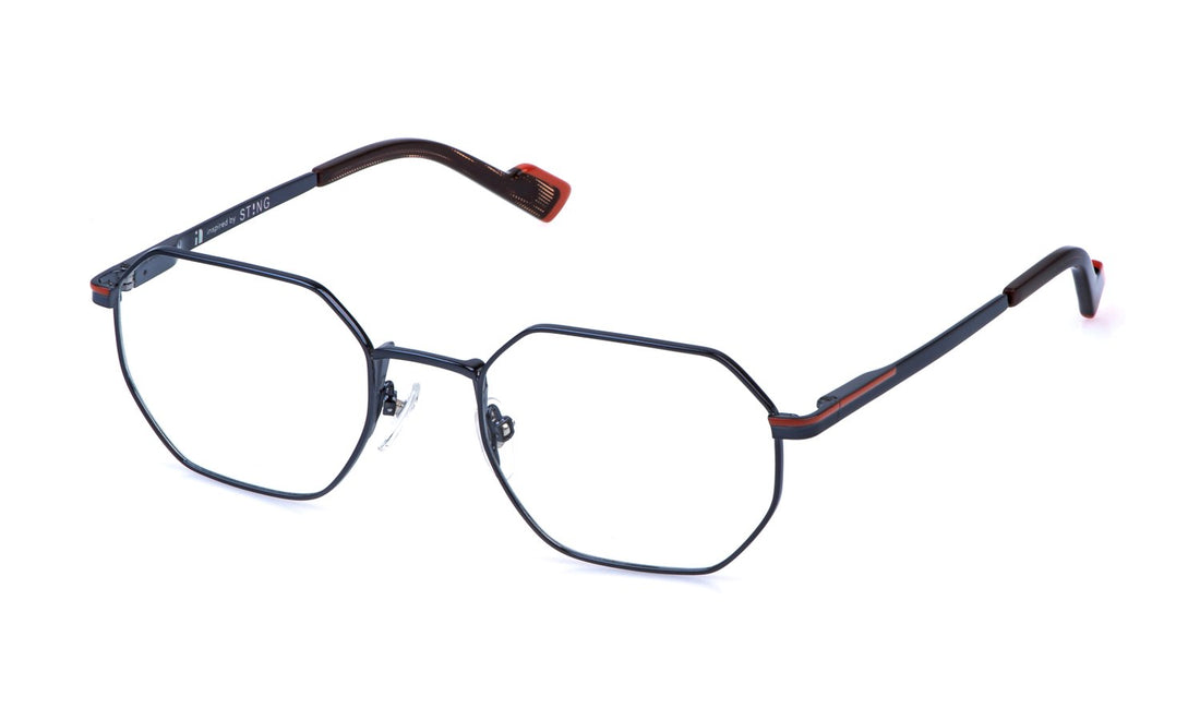 Occhiali da vista sting vst565 08d2 azul geometric masculino taglia 53mm - Vista principale