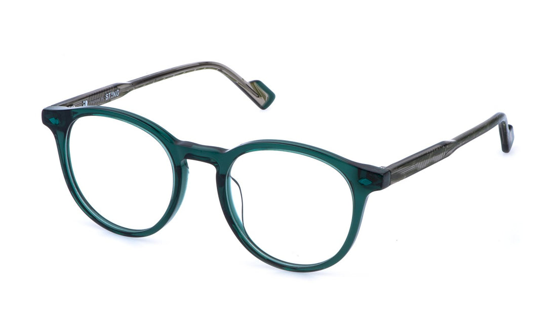Occhiali da vista sting vst569 06hq verde pantos masculino taglia 50mm - Vista principale