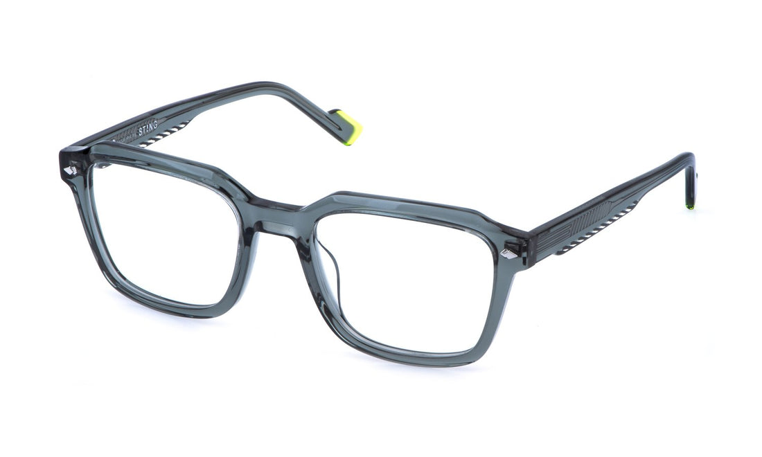 Occhiali da vista sting vst570 0v51 verde square masculino taglia 51mm - Vista principale