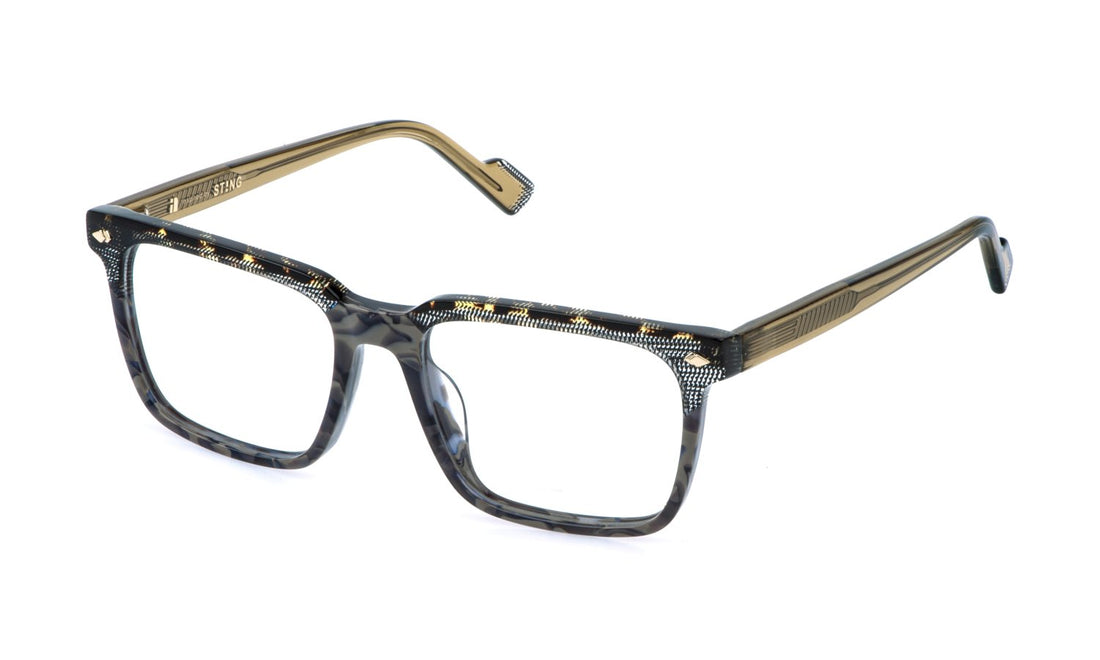 Occhiali da vista sting vst573v 09sx havana square masculino taglia 53mm - Vista principale