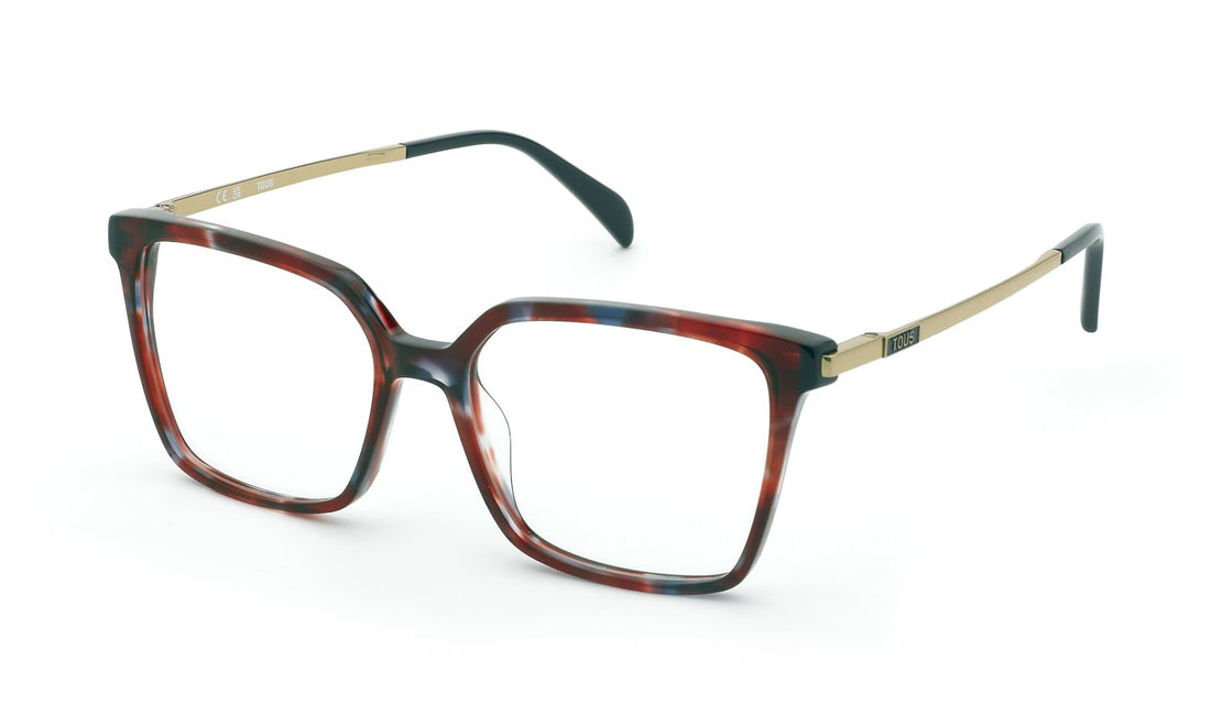 Prescription glasses tous vtoc72v 0vc8 rojo square femenino size 53mm - Main view