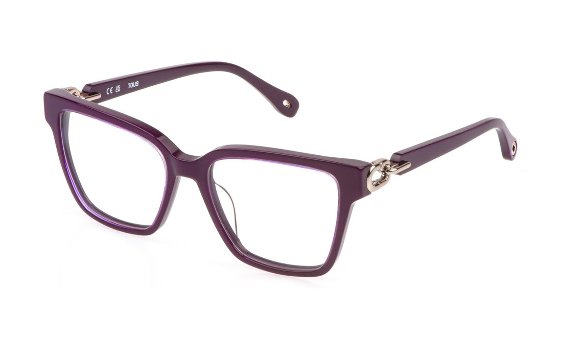 Gafas graduadas tous vtod36 09hn violeta square femenino talla 53mm - Vista principal