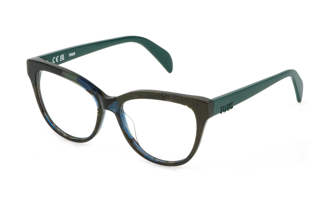 Gafas graduadas tous vtod40 09a8 verde butterfly femenino talla 53mm - Vista principal