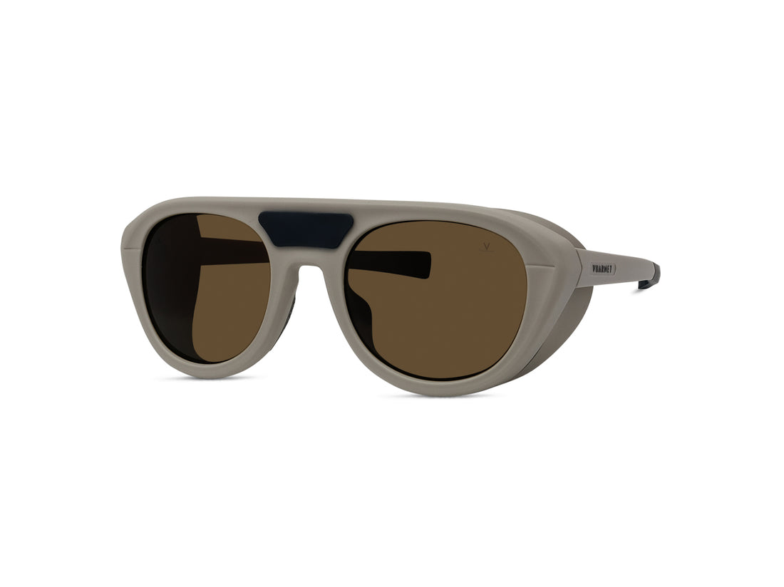 Sonnenbrillen vuarnet ice 04 vu40052u 57e beige round unisex größe 53mm - Hauptansicht