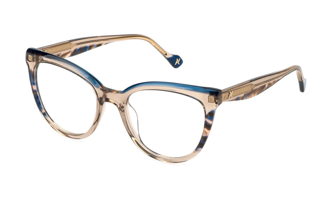 Occhiali da vista yalea vya179v 07ay marron butterfly femenino taglia 51mm - Vista principale