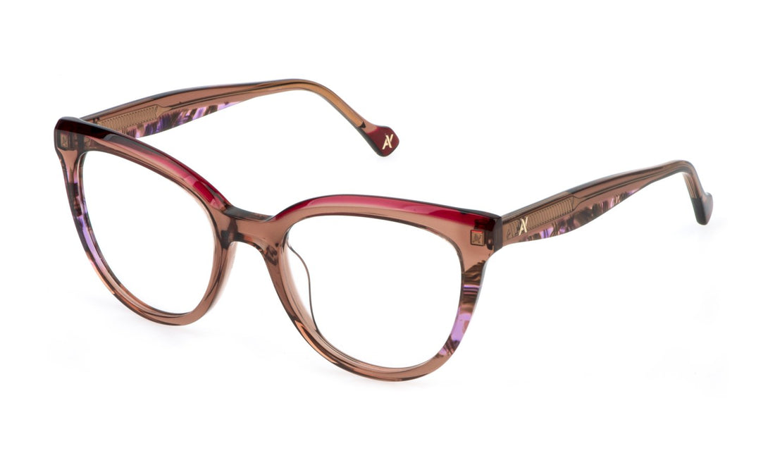 Occhiali da vista yalea vya179v 0805 marron butterfly femenino taglia 51mm - Vista principale