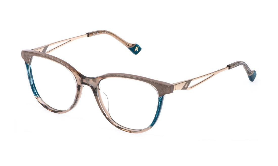 Occhiali da vista yalea vya209v 0gl8 gris butterfly femenino taglia 52mm - Vista principale