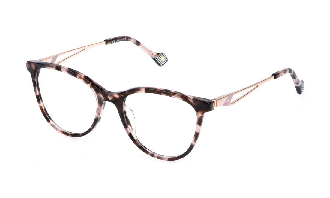 Occhiali da vista yalea vya209 0xap marron butterfly femenino taglia 52mm - Vista principale