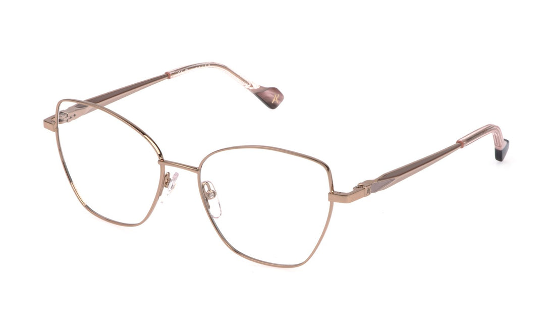 Lunettes de vue yalea vya210 08fc dorado geometric femenino taille 55mm - Vue principale