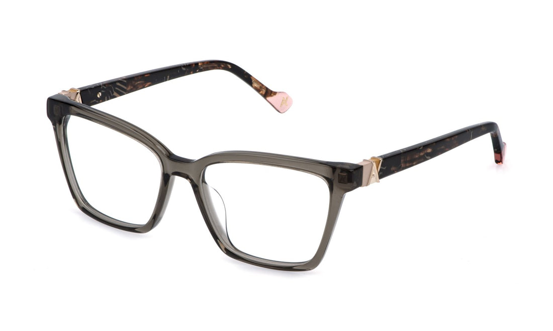 Lunettes de vue yalea vya230 07n8 marron square femenino taille 54mm - Vue principale