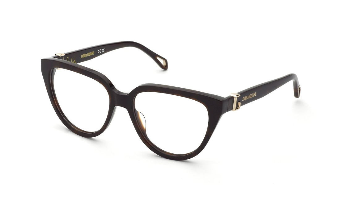 Gafas graduadas zadig&voltaire vzv424 0752 havana butterfly femenino talla 53mm - Vista principal