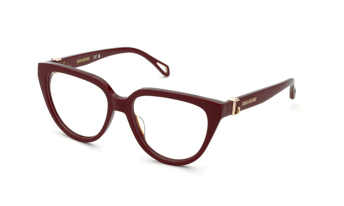 Gafas graduadas zadig&voltaire vzv424 09fh burdeos butterfly femenino talla 53mm - Vista principal