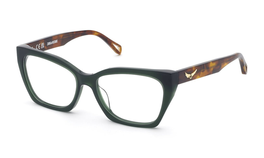 Occhiali da vista zadig&voltaire vzv444 06s7 verde square femenino taglia 54mm - Vista principale