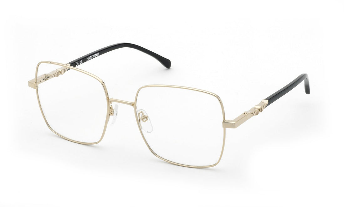 Gafas graduadas zadig&voltaire vzv447 0300 dorado square femenino talla 54mm - Vista principal
