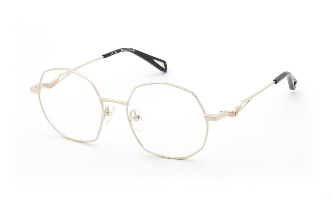 Gafas graduadas zadig&voltaire vzv474s 0300 dorado geometric femenino talla 53mm - Vista principal