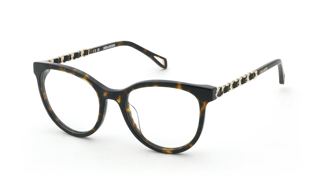 Gafas graduadas zadig&voltaire vzv486 0743 marron butterfly femenino talla 52mm - Vista principal