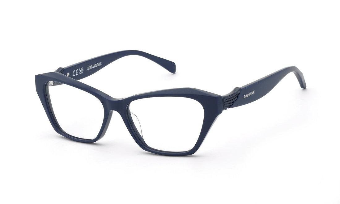 Óculos graduados zadig&voltaire vzv490 09lr azul geometric femenino tamanho 54mm - Vista principal