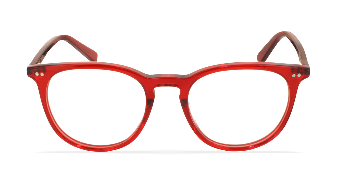 Óculos graduados greyhounders vik red rojo round unisex tamanho 53mm - Vista de detalhe