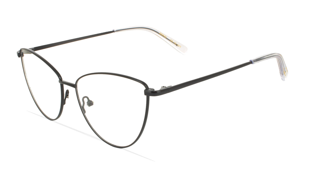 Óculos graduados greyhounders zekei black negro cat eye femenino tamanho 55mm - Vista principal