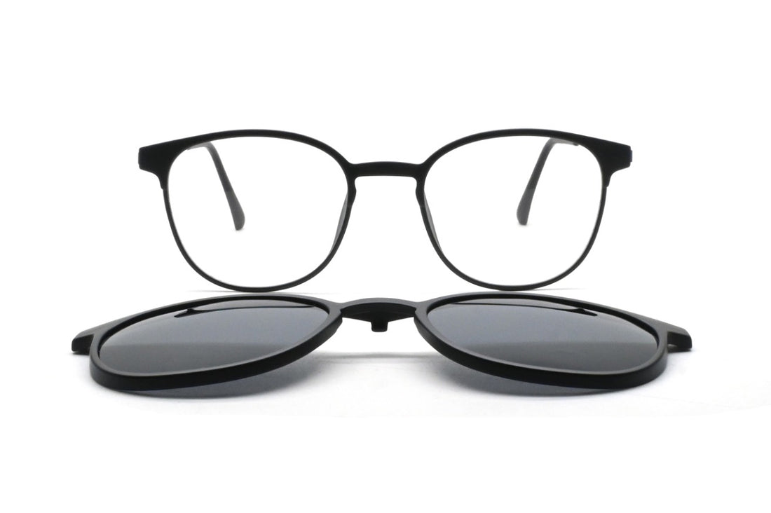 Brillen greyhounders bondi + clip-on c1 black negro pantos unisex größe 51mm - Detailansicht