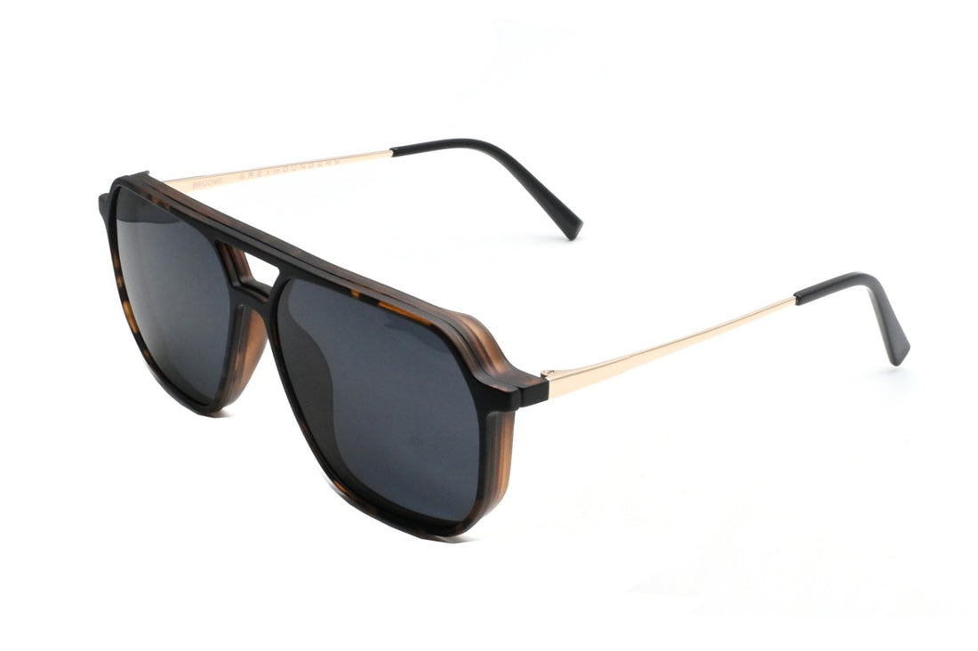Brillen greyhounders broome + clip-on c2 havana havana pilot unisex größe 56mm - Hauptansicht
