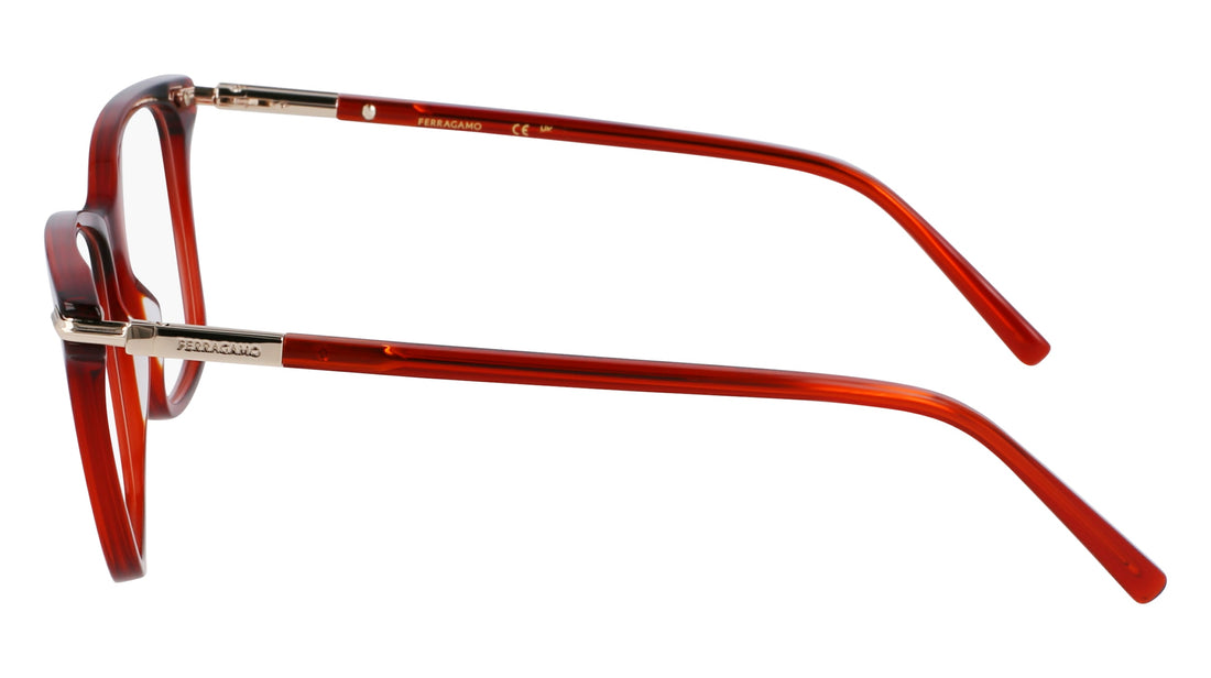 Occhiali da vista ferragamo sf3013 616 rojo femenino taglia 53mm - Vista dettagliata