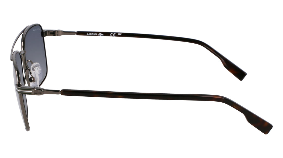 Occhiali da sole lacoste l264s 033 gris rectangular masculino taglia 58mm - Vista dettagliata