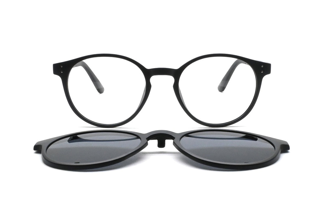 Brillen greyhounders lani + clip-on c1 black negro pantos unisex größe 48mm - Detailansicht
