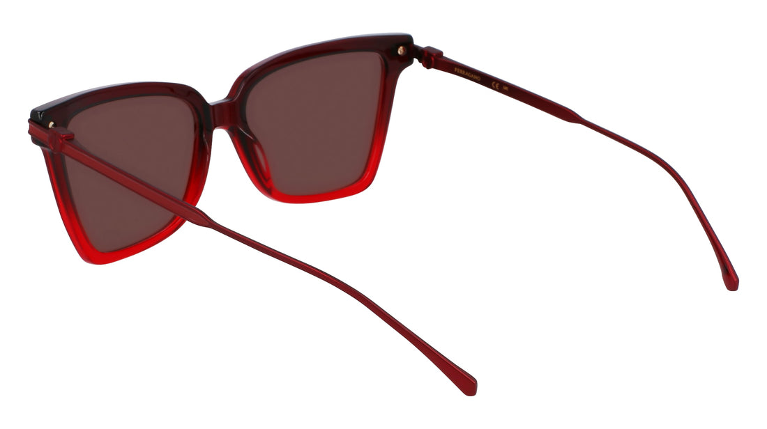 Occhiali da sole ferragamo sf2036s 615 rojo cat eye femenino taglia 56mm - Vista dettagliata