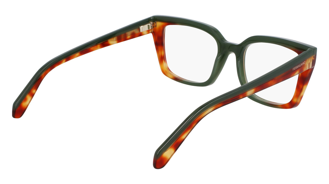 Occhiali da vista ferragamo sf3010 335 caqui femenino taglia 52mm - Vista dettagliata