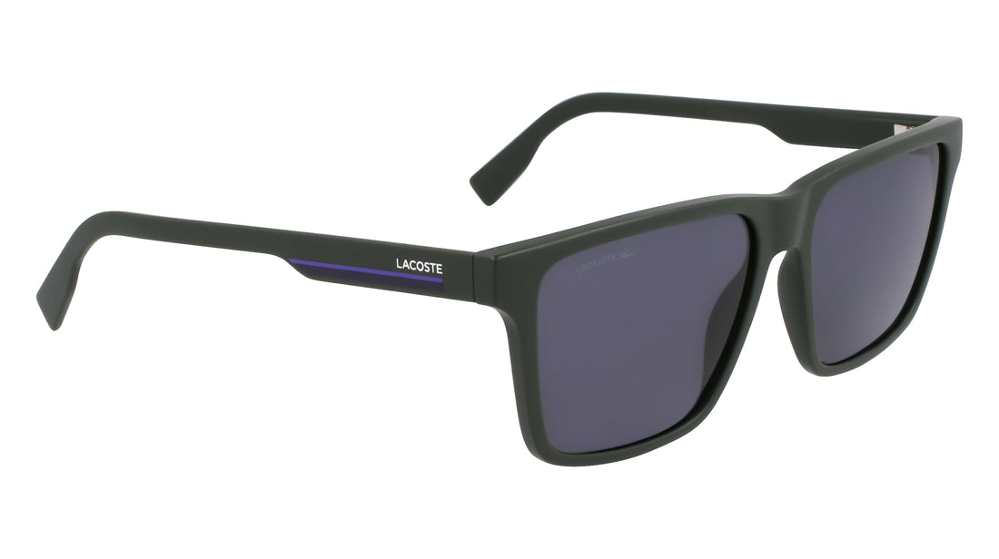 Occhiali da sole lacoste l6039s 301 verde square masculino taglia 57mm - Vista dettagliata